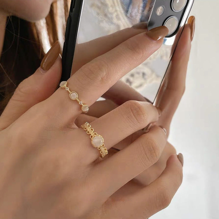 Adjustable Opal Ring