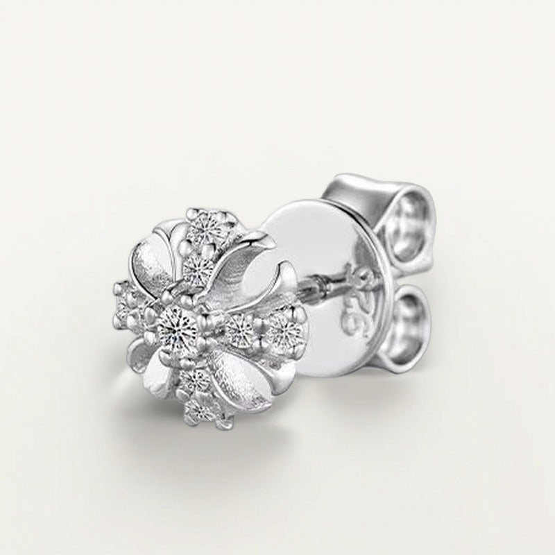 Iron Stud Moissanite Earrings