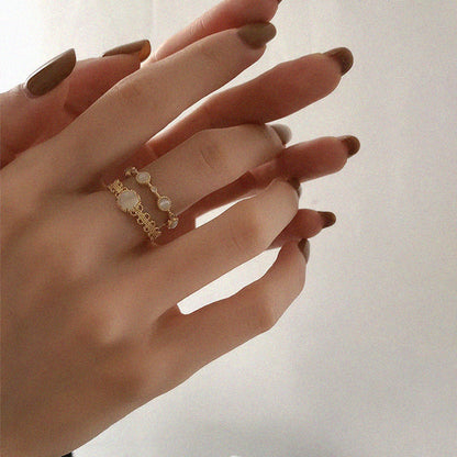 Adjustable Opal Ring